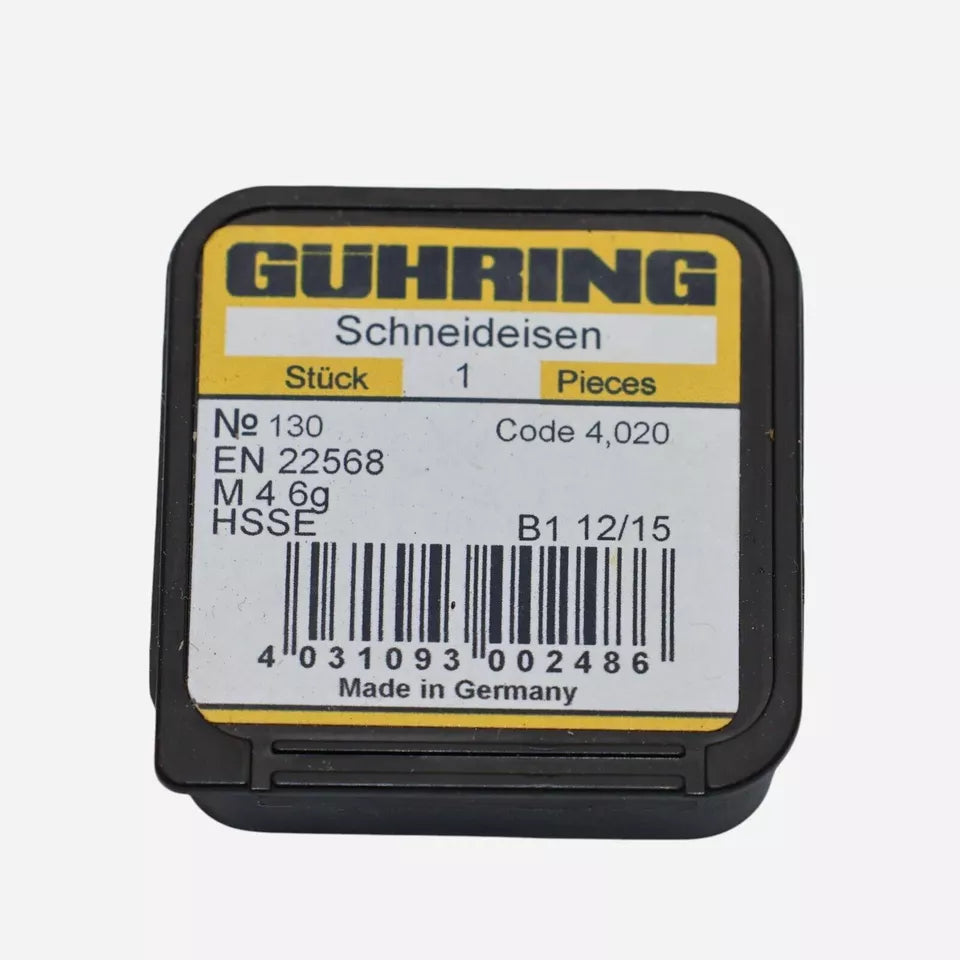 Gühring Schneideisen M4 6g Werksnorm HSS-E nitriert ≥M 2.6 130 4,020