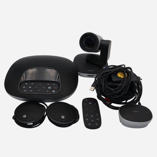 Logitech Group Videokonferenzsystem Full HD Set Diverses Zubehör Mikrofone