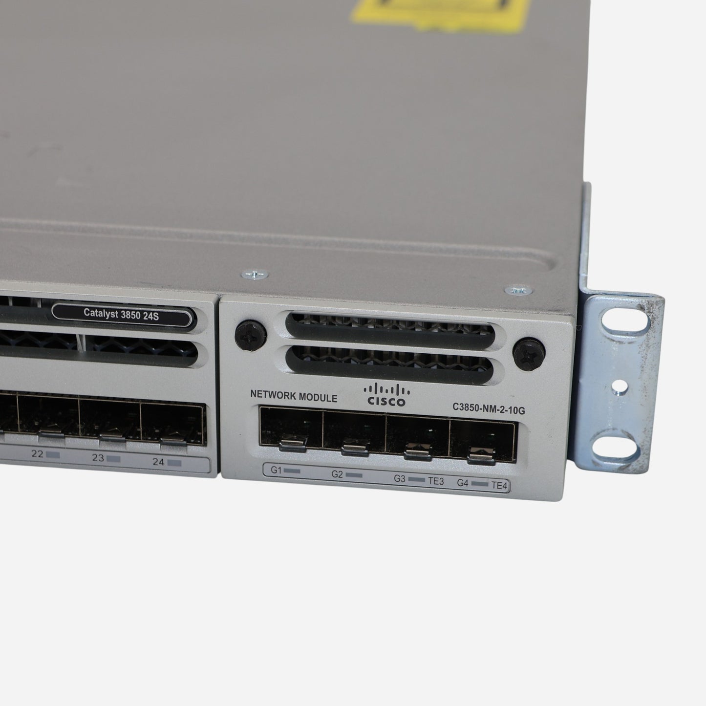 Cisco WS-C3850-24S-E 24-Port 1GbE SFP C3850-NM-4-1G Red. PSU L3 Managed Switch