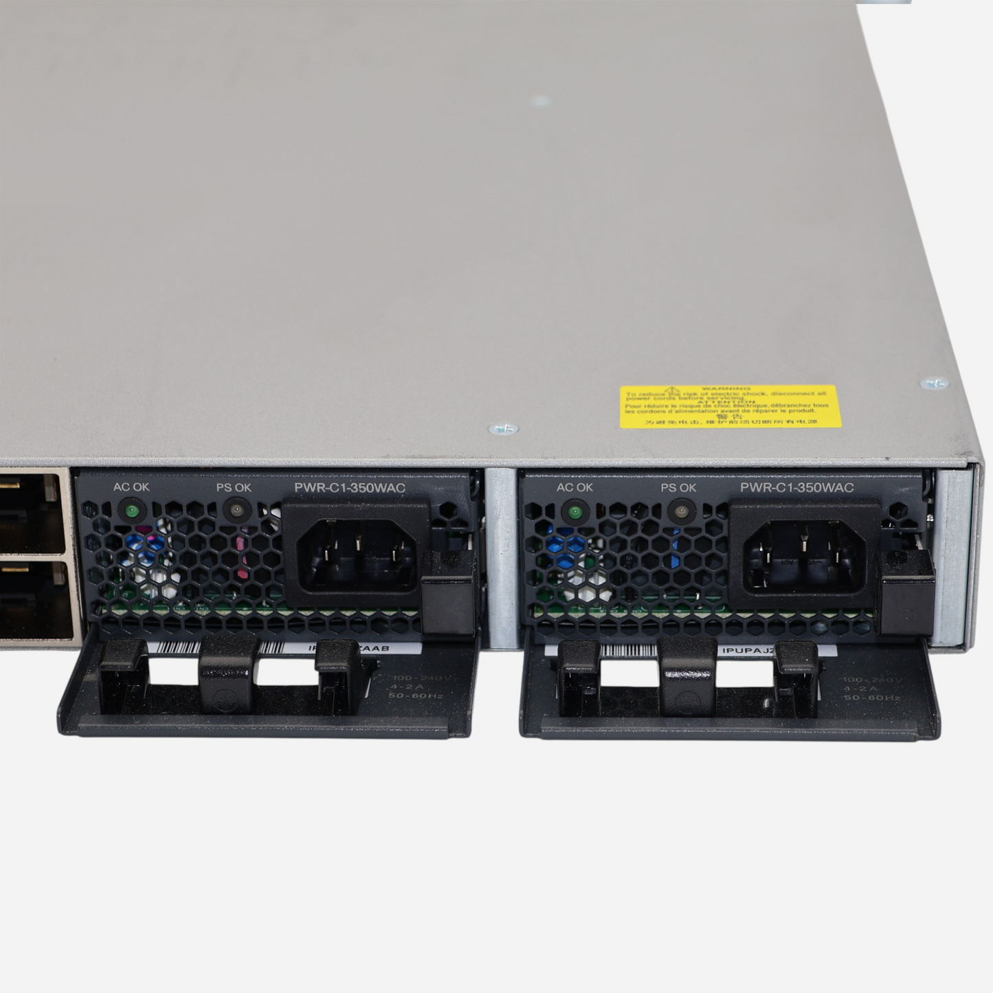 Cisco WS-C3850-24S-E 24-Port 1GbE SFP C3850-NM-4-1G Red. PSU L3 Managed Switch