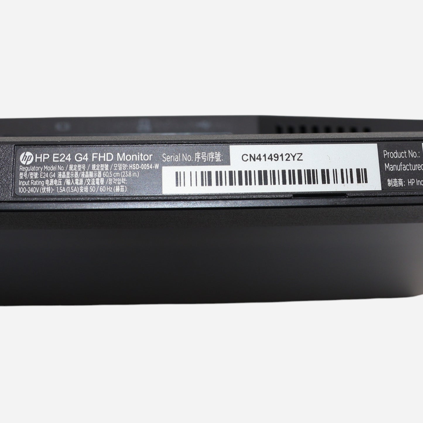 HP E24 G4 FHD 1920x1080 Monitor IPS DisplayPort HDMI VGA USB-HUB