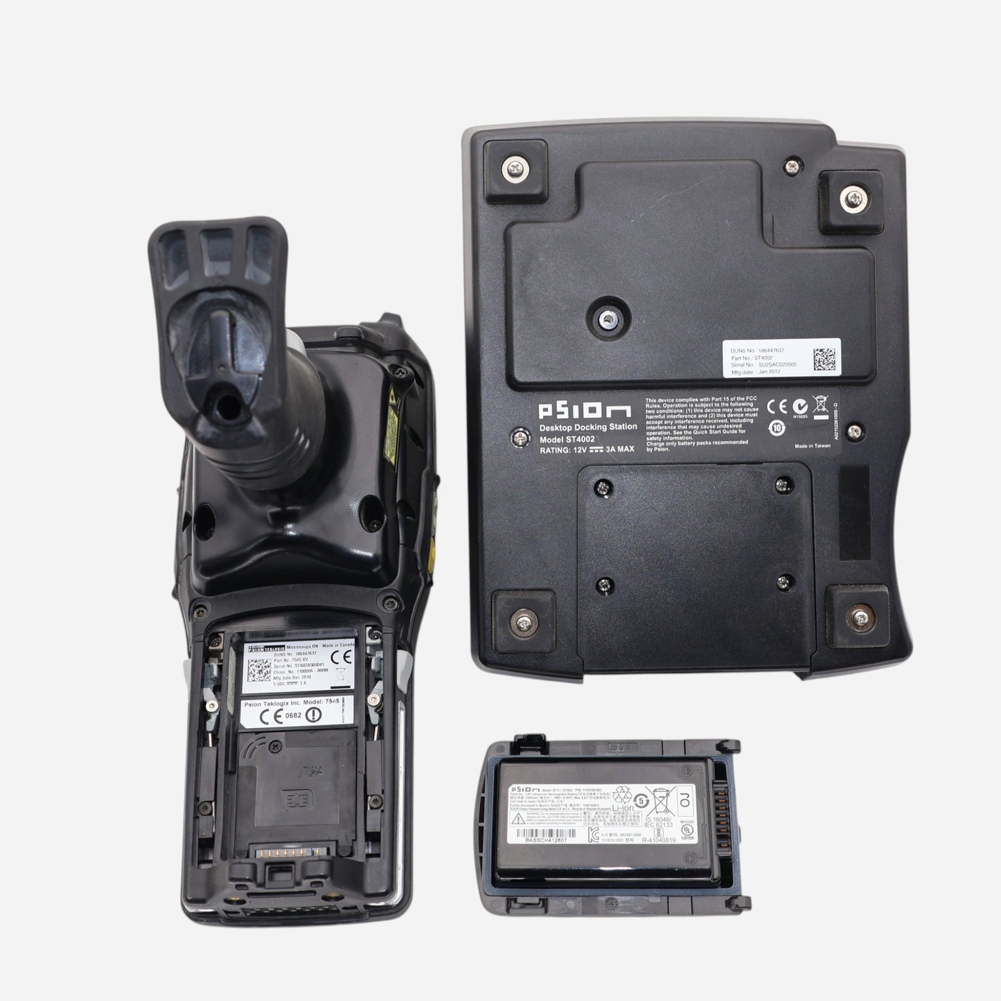 Psion Teklogix Omnii XT10 Barcodescanner Handheld Scanner + Ladedock ST4002