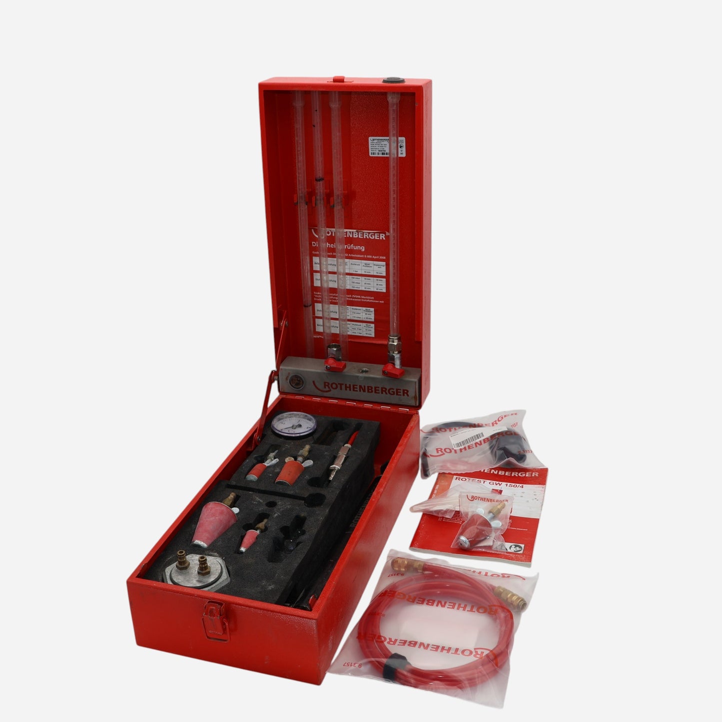 Rothenberger Gas-/Wasserleitungsprüfgerät ROTEST GW 150/4 Set Koffer