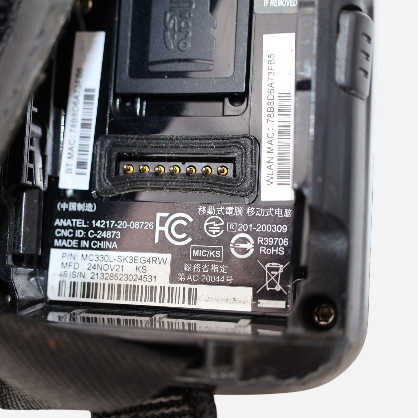 Zebra MC330L Datenerfassungsterminal Android mit Extra-Akku Handheld Scanner