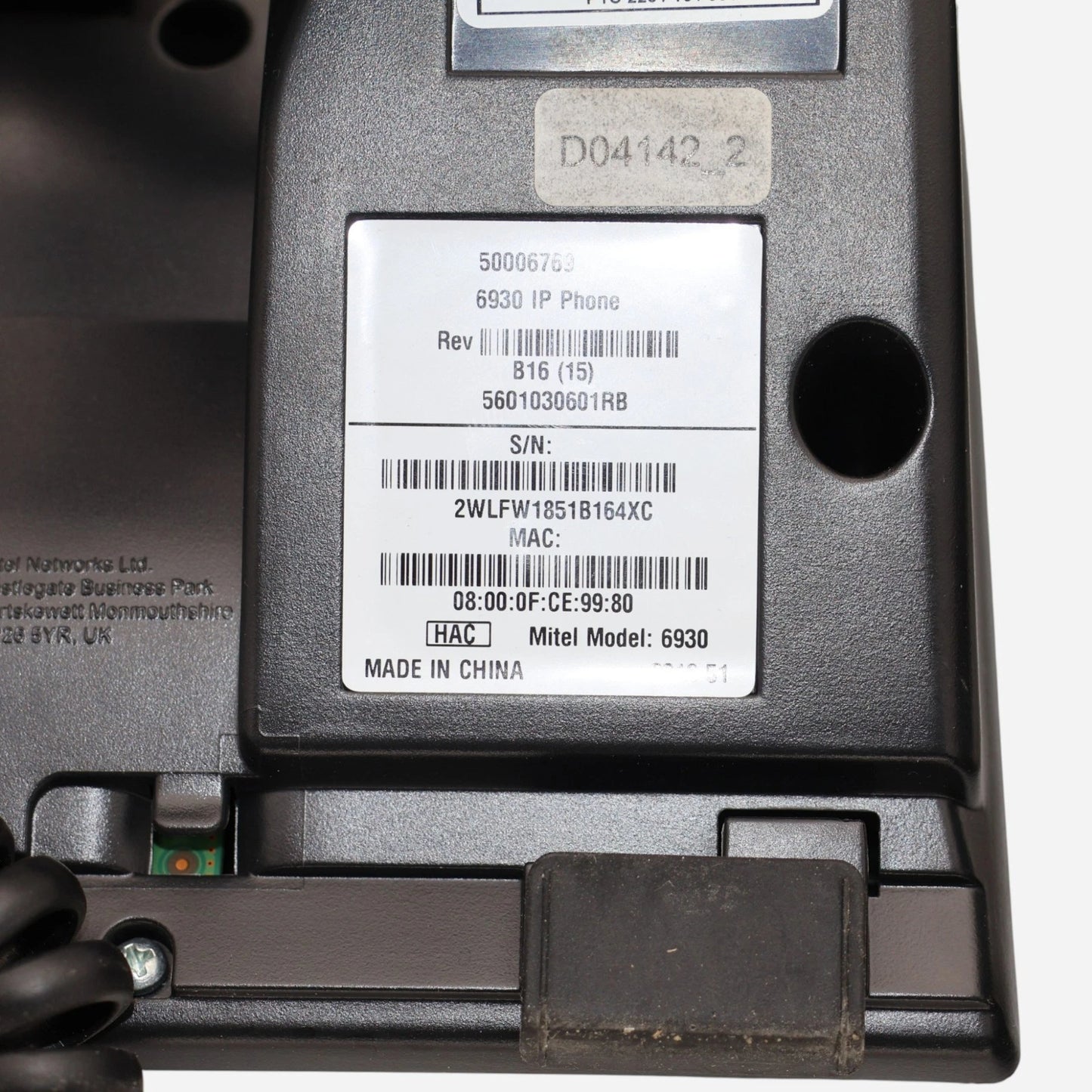 Mitel MiVoice 6930 IP Phone Schnurgebundenes VoIP-Telefon Schwarz PoE