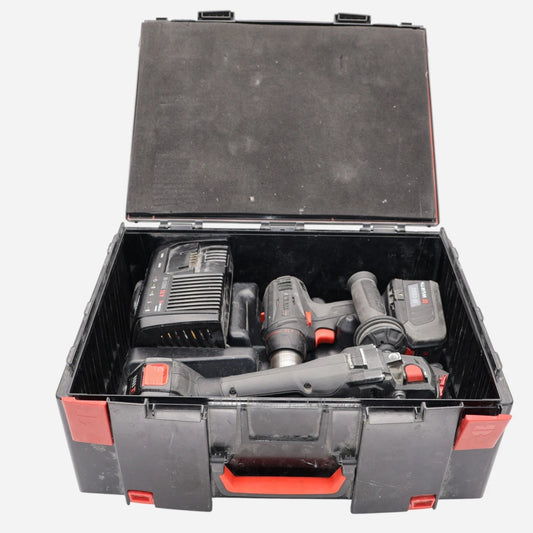 Würth Werkzeugset AWS 18-125P Compact ABS18 Compact Inkl. 2 x 5Ah Akku Ladegerät
