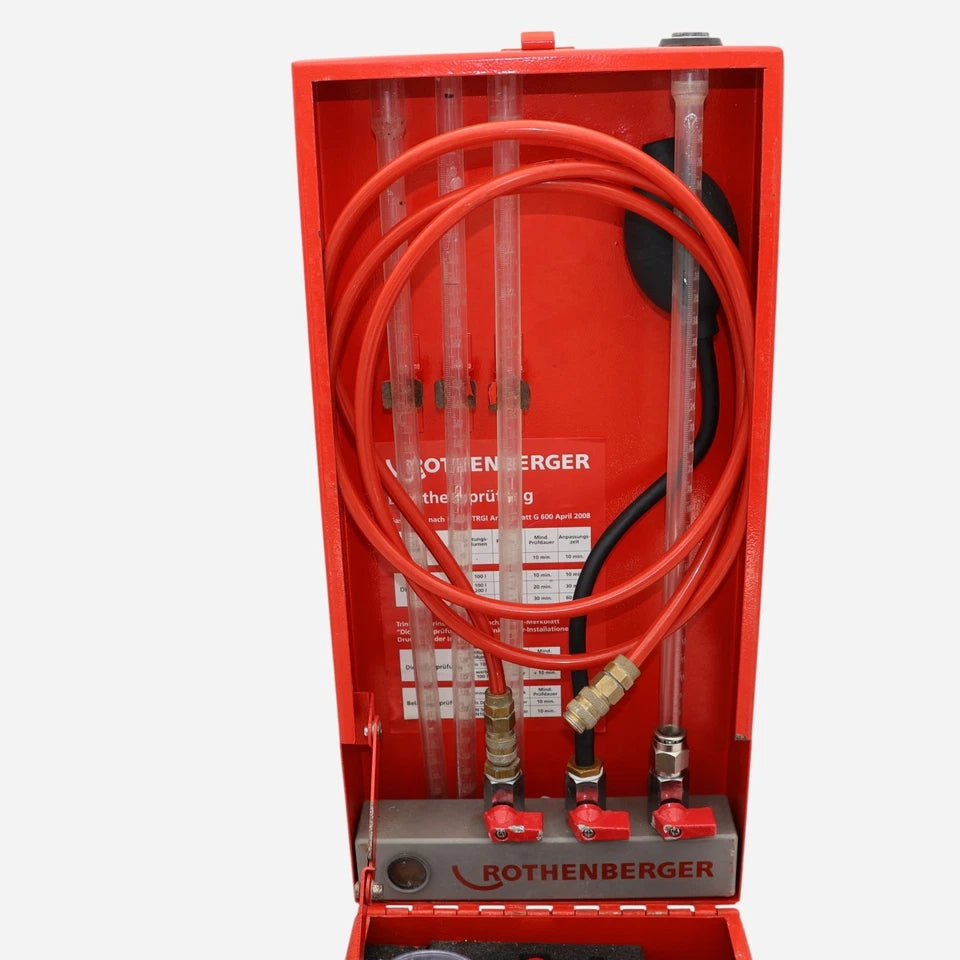 Rothenberger Gas-/Wasserleitungsprüfgerät ROTEST GW 150/4 Set Vollständig!