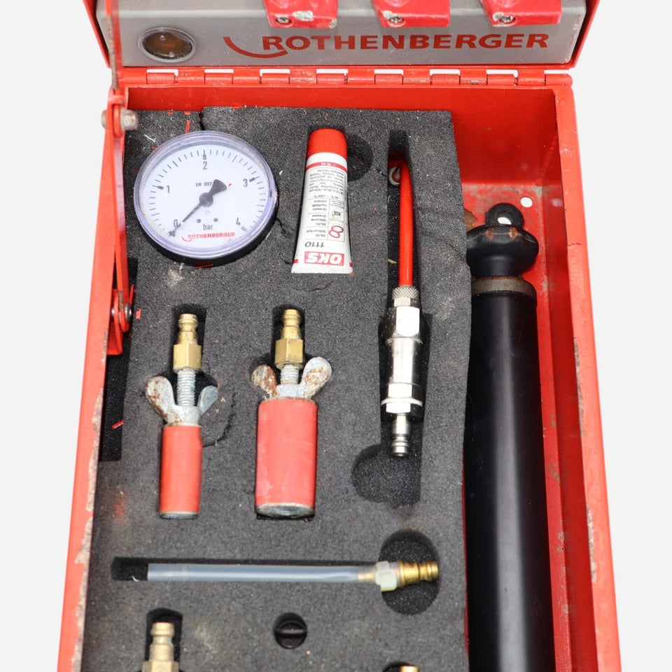 Rothenberger Gas-/Wasserleitungsprüfgerät ROTEST GW 150/4 Set Vollständig!